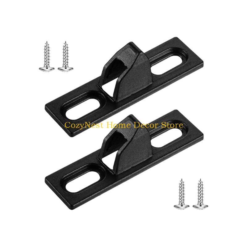 92MF 2Pcs Sliding Door Security Latches Fractures Sturdy Zinc Alloy Quick Setups