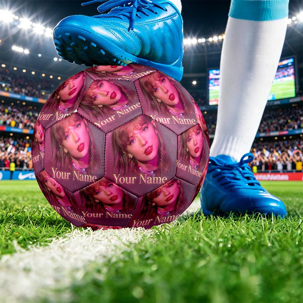 Taylor Swift Maat 5 Voetbal, Gepersonaliseerde Naam Tekst Voetbal Sport Training Cadeau