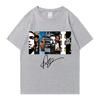 Mens Drake retro rapper character print  pure cotton shortsleeved Tshirt hiphop casual wear top Springsummer new Fashion