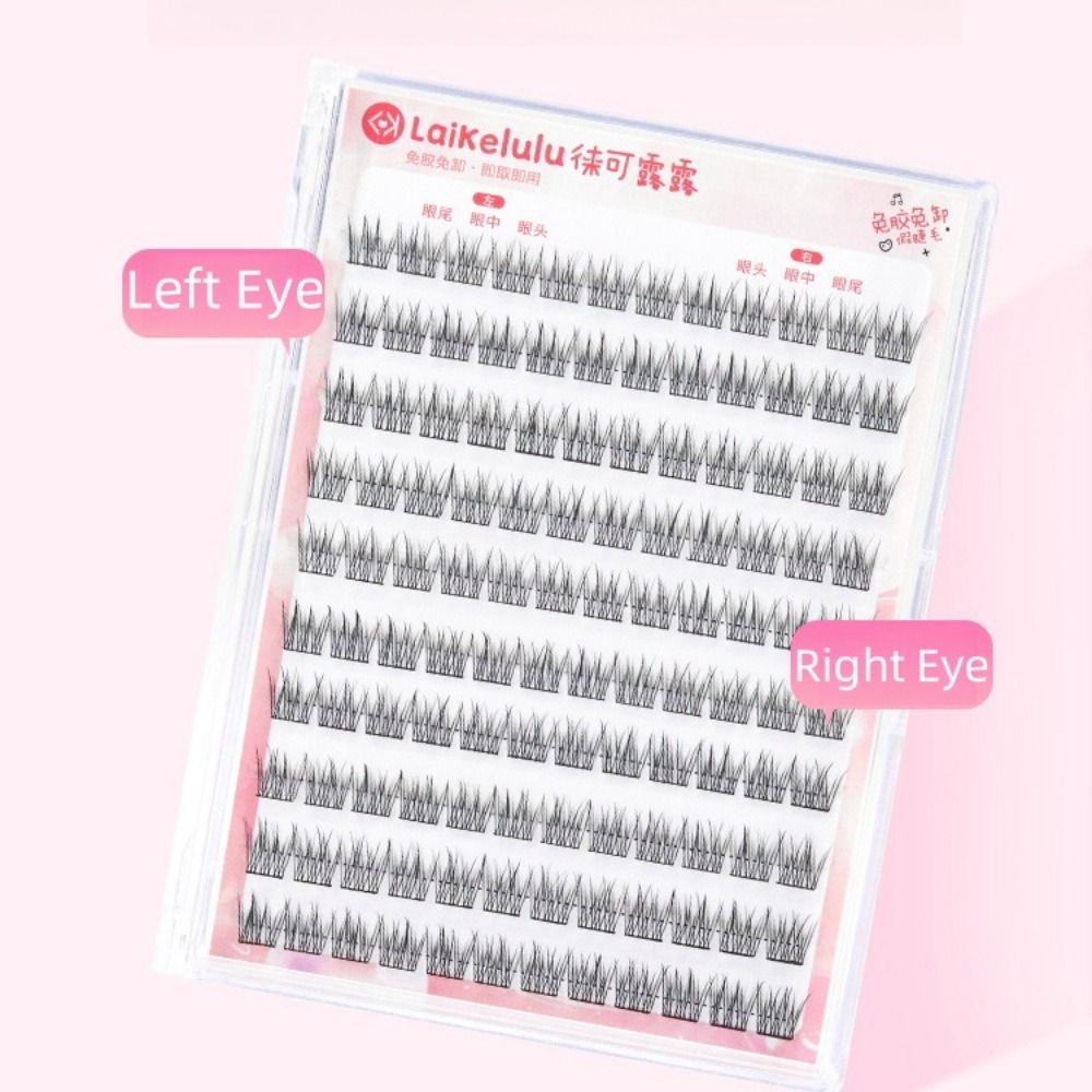 Soft Self Adhesive False Eyelashes Comic Eye Individual Fake Eyelashes Cluster False Lashes  Daily