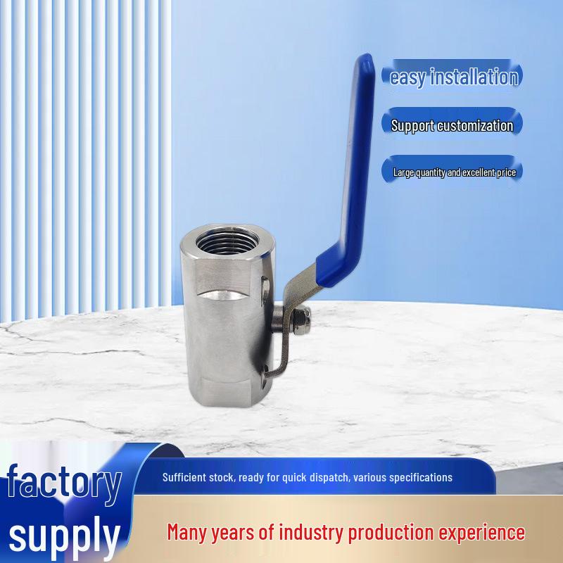 

Stainless Steel Forged Cantonese Straight-Through Manual Ball Valve, Two-Piece Internal Thread Water Valve DN6 304 Stainless Steel