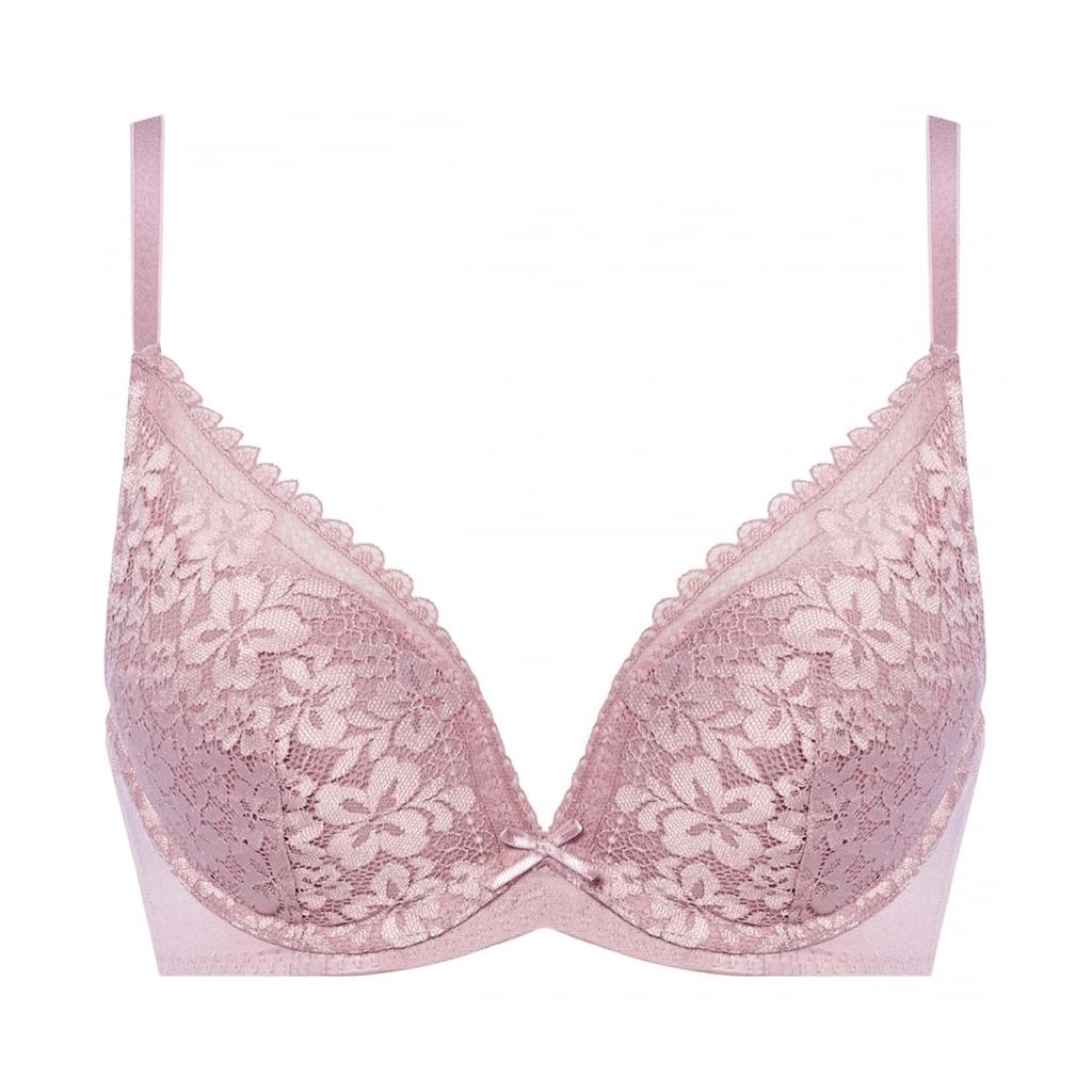 AMOSTYLE Dream Bra Deep V Bra Shorts Set Blooming Petals 6718 E75M Size & (Lilac Orchidee)