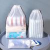 1pc Portable Shoe Storage Drawstring Eco Storage Bag for Sundries Travel Makeup Bag Waterproof Transparent Plastic Storage Bag