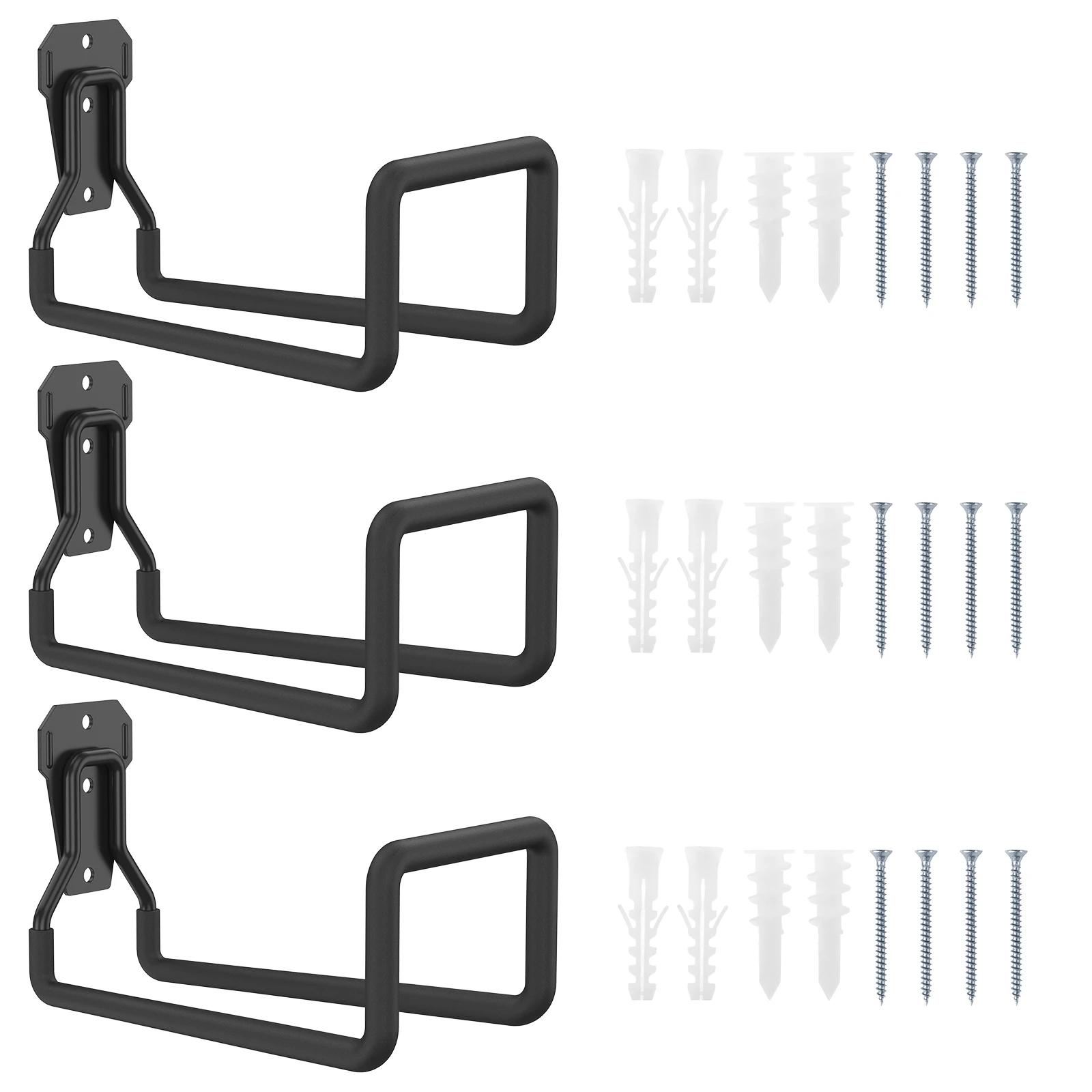 

3Pcs Garden Hose Holder Metal Hose Reel Hanger Wall Hooks Organizer Heavy Duty Water Tube for Outdoor Indoor Garage Yard