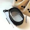Mini Clear PVC Zipper Storage Bag with Keychain Loop for Earphones and Chargers