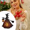 Halloween Witch Lamp Resin Craft Ornament UV Resistant Halloween Witch Light Decoration For Kitchen Living Room Bookshelf