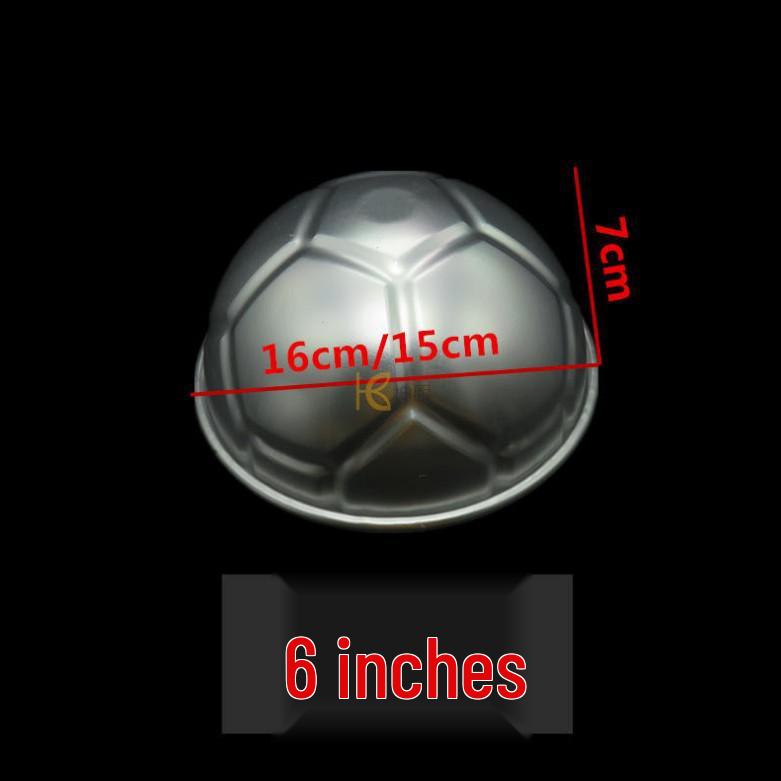 Creative Cartoon Football Cake Mold - 6-Inch & 8-Inch Semi-Circular with Pattern