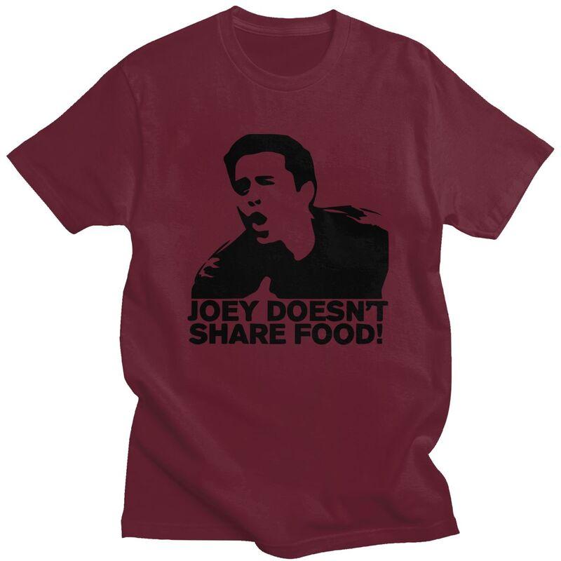 Custom Male Joey Doesnt Share Food T Shirt Short Sleeves Cotton Tshirt Classic Tshirt Casual Friends TV Show Tee Clothes