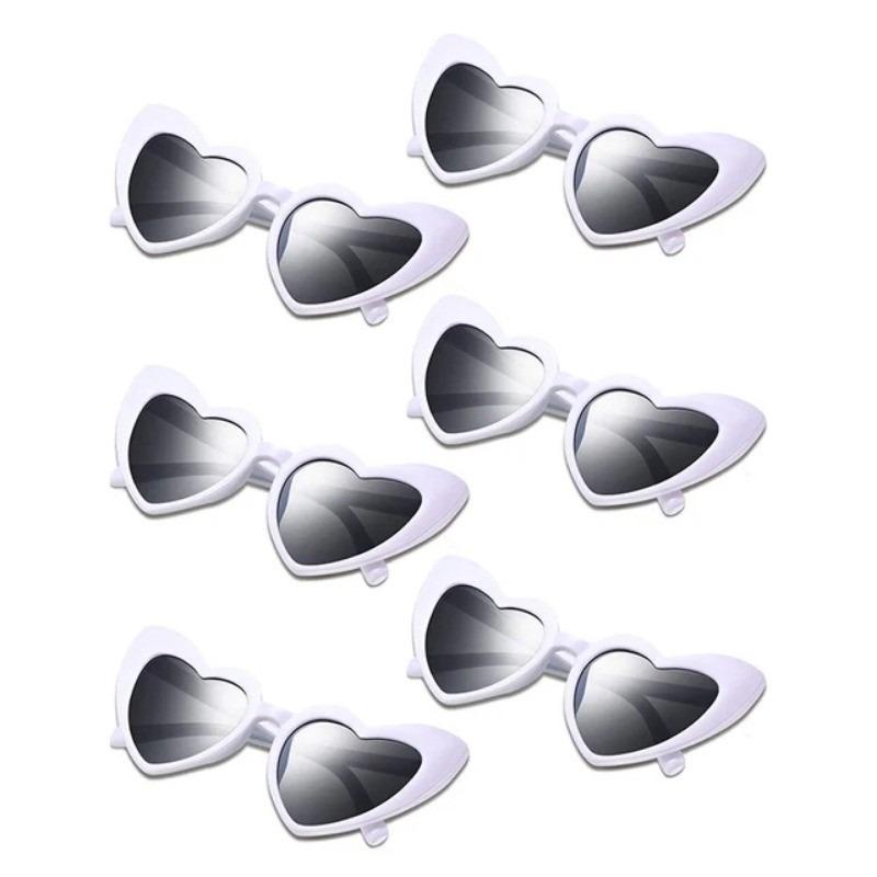 1Pc Heart Shaped Sunglasses Wedding Bridal Shower Christmas Decor Supplies Bride Bridesmaid Gift Glasses Bachelorette Party