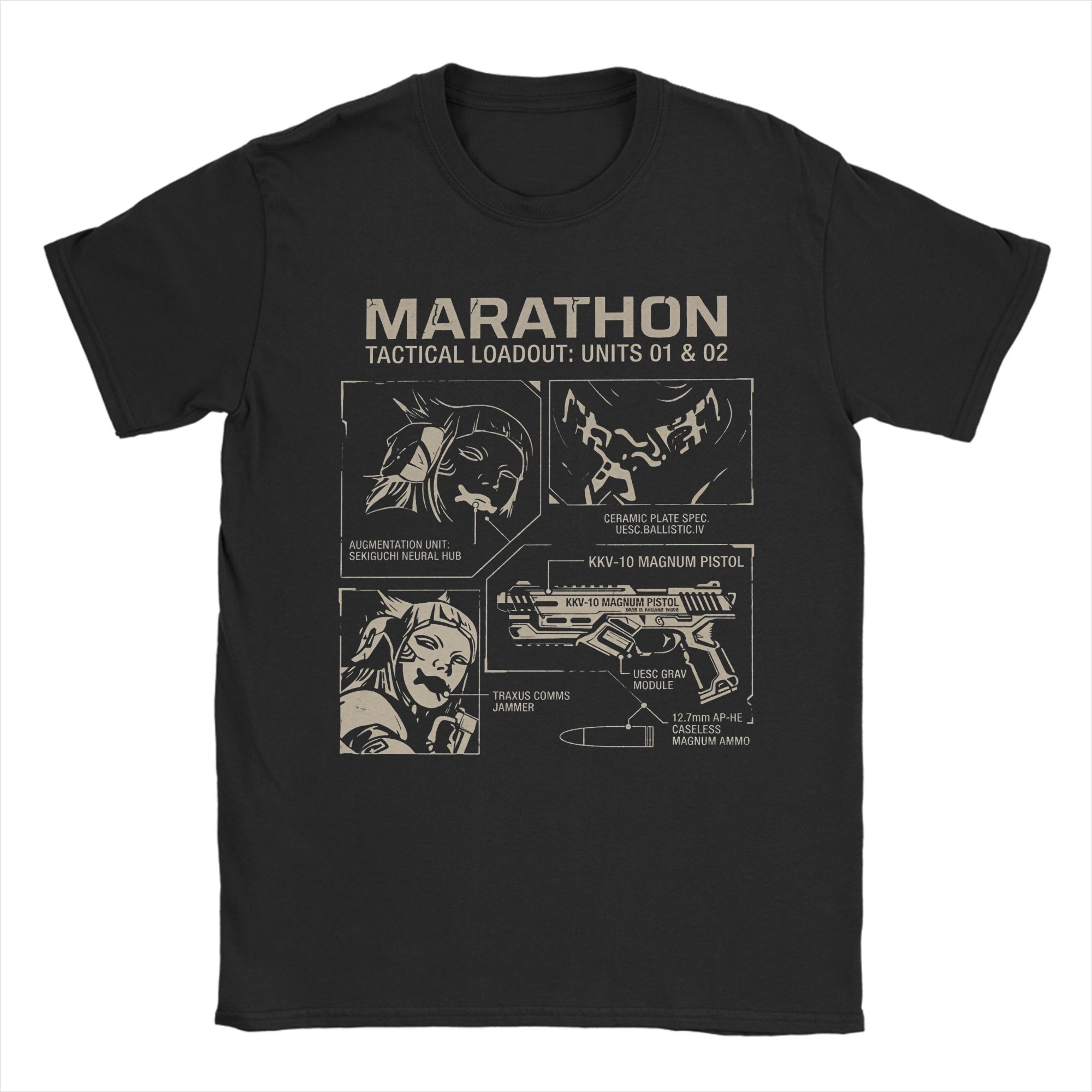 

Game Marathon Accessories Unisex Women T Shirt 100 Cotton Tee Graphic Printing Tops Tshirt S