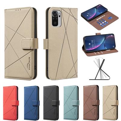 Portfel z klapką, przegródka na karty, podstawka, skórzane etui na Redmi Note 10 4G, Note 10 5G, Note 10 Pro, Note 10 Pro Max, Note 10S, Note 10T 5G