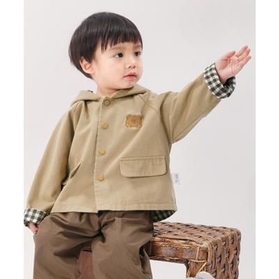Spring and Autumn Children's Hooded Trench Coat Coat Children's Clothing Top