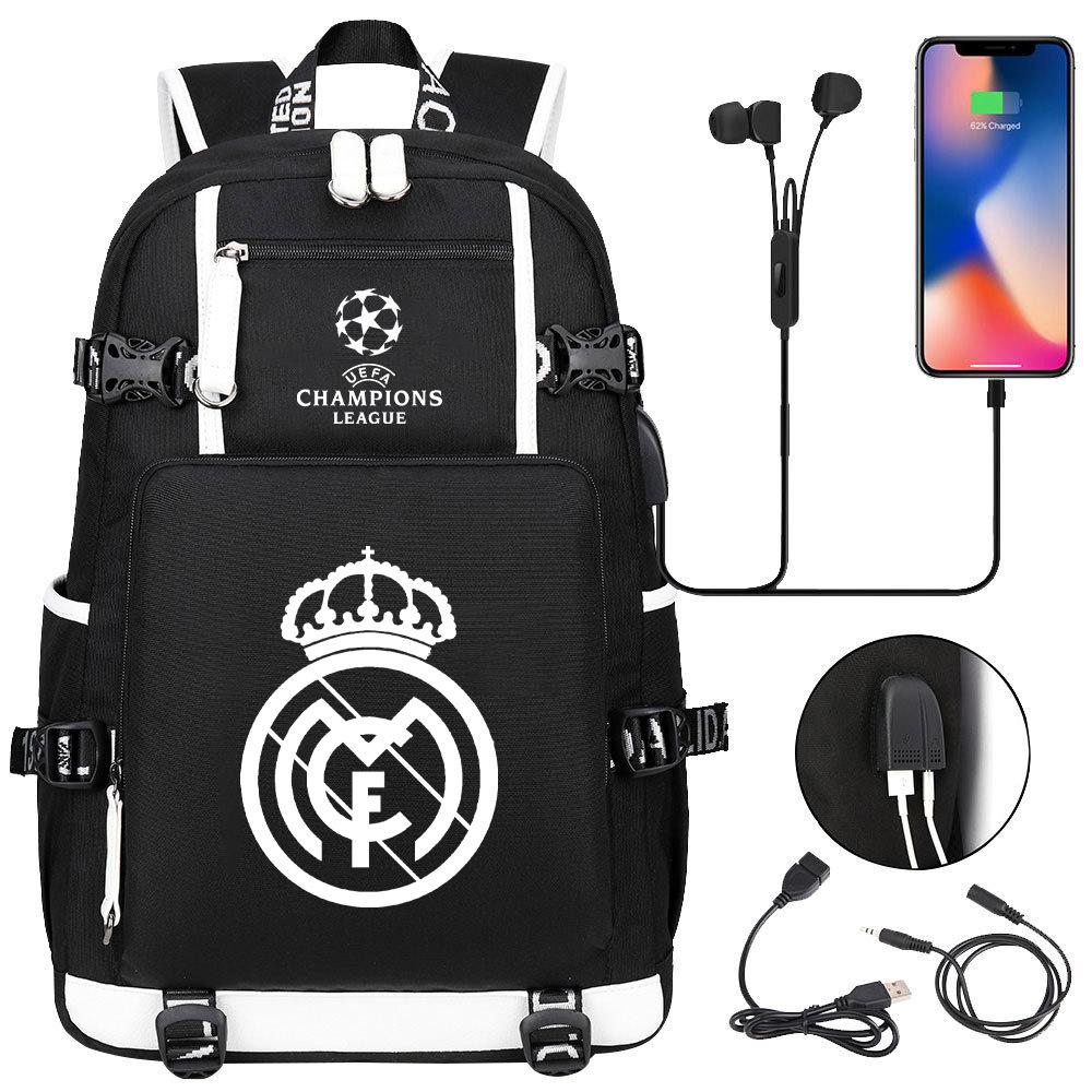 Large-Capacity General-Purpose Schoolbag Around The Football Club, Youth Trend Leisure Travel Bag