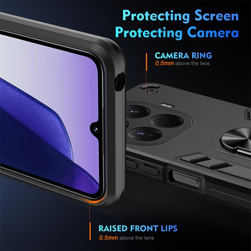 Military Armor Shockproof Case for Xiaomi 17T Pro Mi 17T 5G Protective Cover Ring Stand Holder Fundas Coque