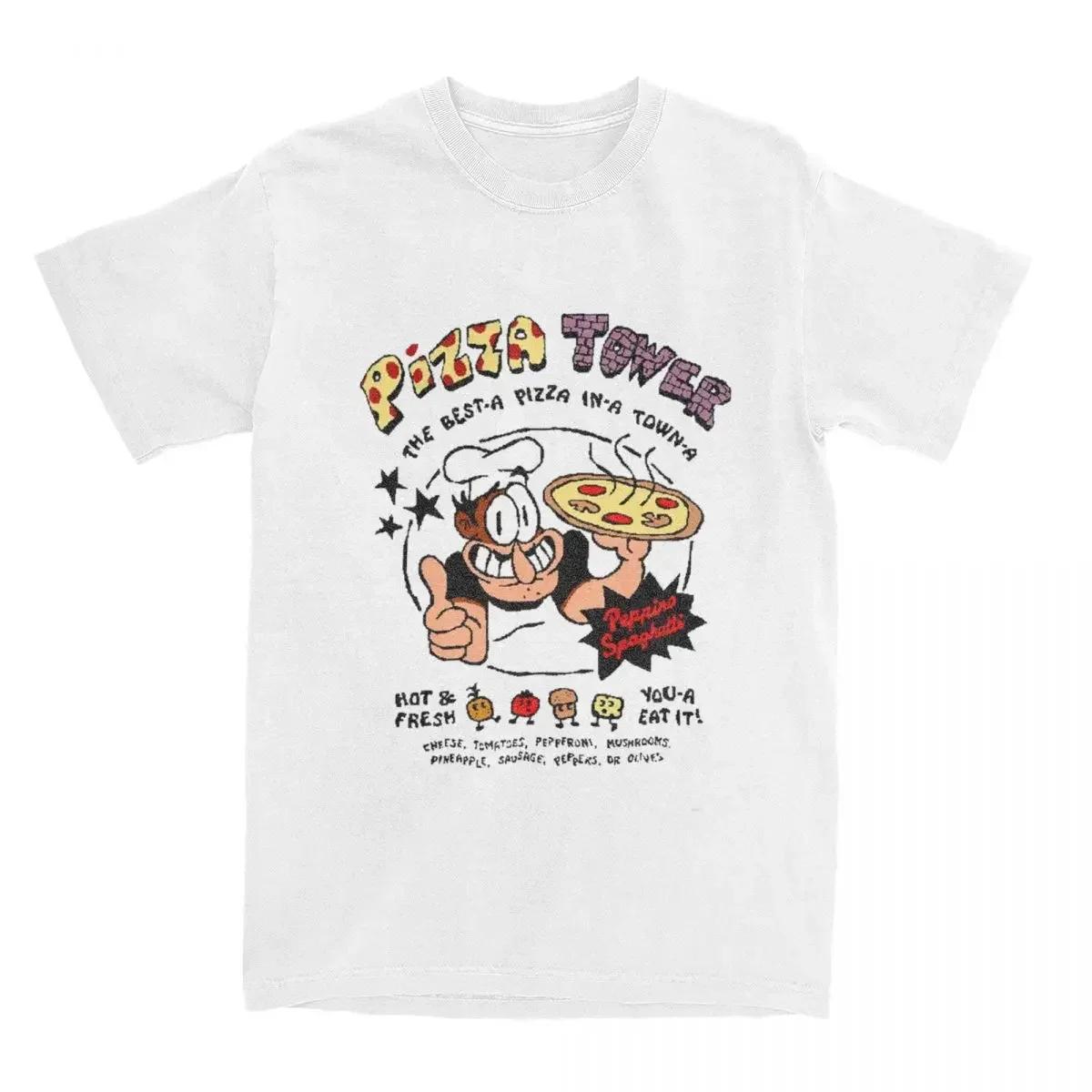 Pizza Tower Peppino Spaghetti Graphic Tee Soft Cotton Short Sleeve TShirt for Unisex S