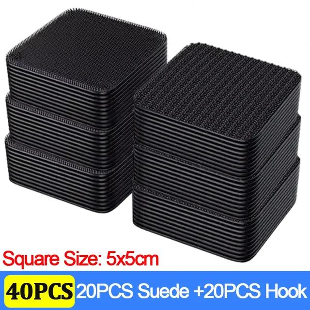 100/2 Stück doppelseitige Aufkleber zur Teppichbefestigung, stark haftende Flicken für Autoteppiche, Fußmatten für den Heimboden, Anti-Rutsch-Griffbänder