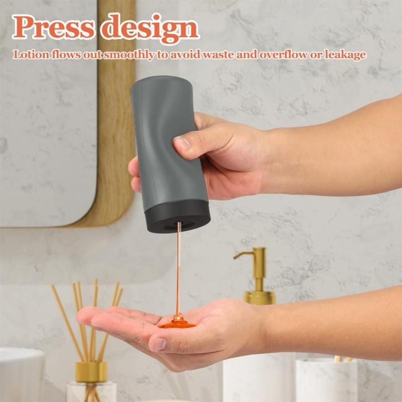 Silicone Dish Soap Dispenser Reusable Dish Soap Squeeze Bottle Portable Dishwashing Liquid Dispenser for Kitchen Sink