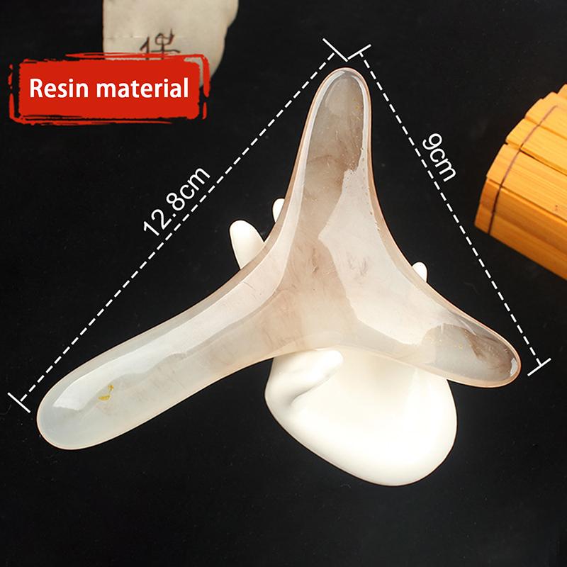 

Треугольная массажная доска Гуаша для красоты, смоляной инструмент для акупунктуры и шиацу, для лица и всего тела, универсальный, усталый, расслабляющий серый