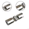 Corner Connector for Curtain Rods, Adjustable Angle, Universal Connection Bathroom Glass Doors,