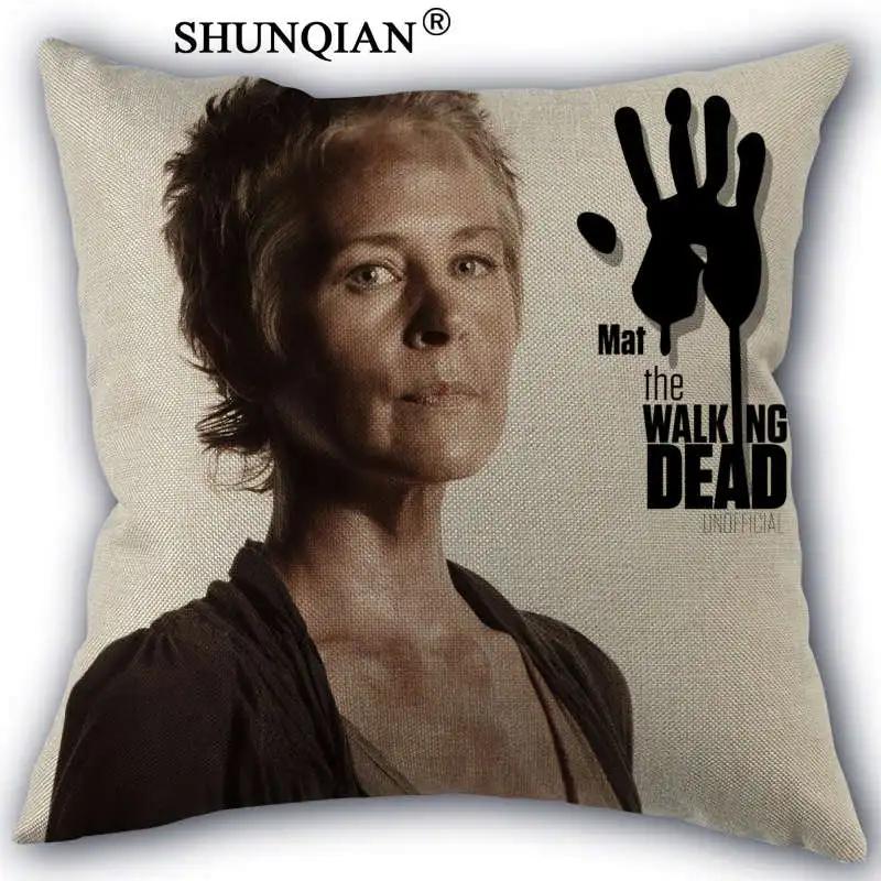 Wjy424-10 Custom Pillowcase The Walking Dead Cotton Linen One Side Home Mondern Classical Pillow Covers 45X45Cm