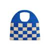 Marni Market Letter Logo Geometric Pattern Technology Wool Tote Bag Women handbags Khaki-Green Blue SHMH0049A1FW305JQV30