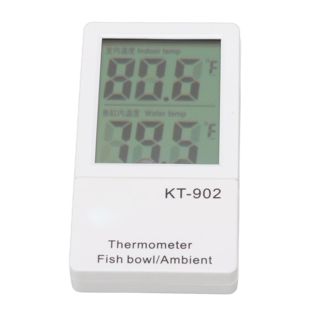 Digital Aquarium Thermometer Low Power Consumption Electronic Digital Fish in and Out Thermometer KT902