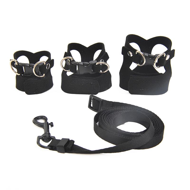 Bearded Dragon Harness and Leash Set, 3 Size Adjustable Soft Leather Reptile Leash, Lizard Harness with Retractable