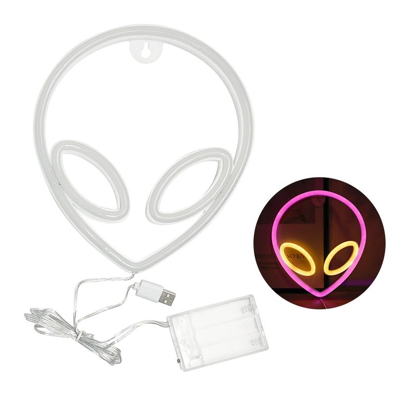 

Неоновые огни Alien, светодиодные вывески, логотипы, атмосферные лампы, для Рождества, детей, киберспортивных залов, отелей, магазинов, игр, искусства, домашнего декора