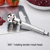 Steak Tenderizer Sharp Needle Design Polished Surface Rustproof Long Handle Comfortable Grip Stainless Steel Heavy-duty Steak Meat