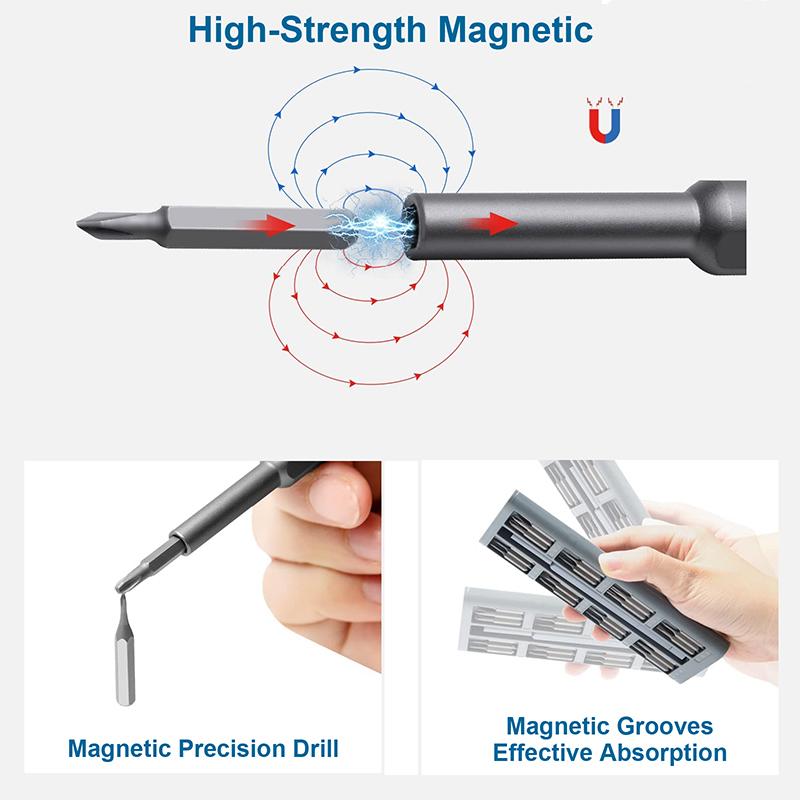97 in 1 Präzisionsschraubendreher-Set Kleines Mini-Schraubendreher-Set Multifunktions-Schraubendreher-Kit zum Reparieren von Elektronik PC Brille