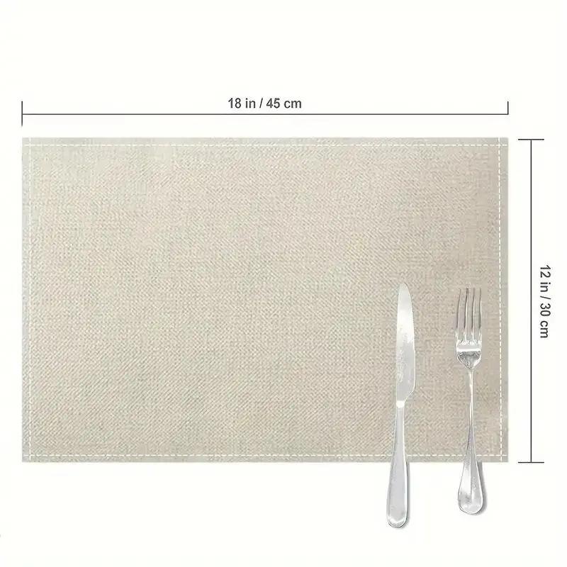 1/4/6/8pcs Placemats Light Luxury Black Golden Table Mats Greece Geometric Printed Rectangle Waterproof Table Pad Room Decor