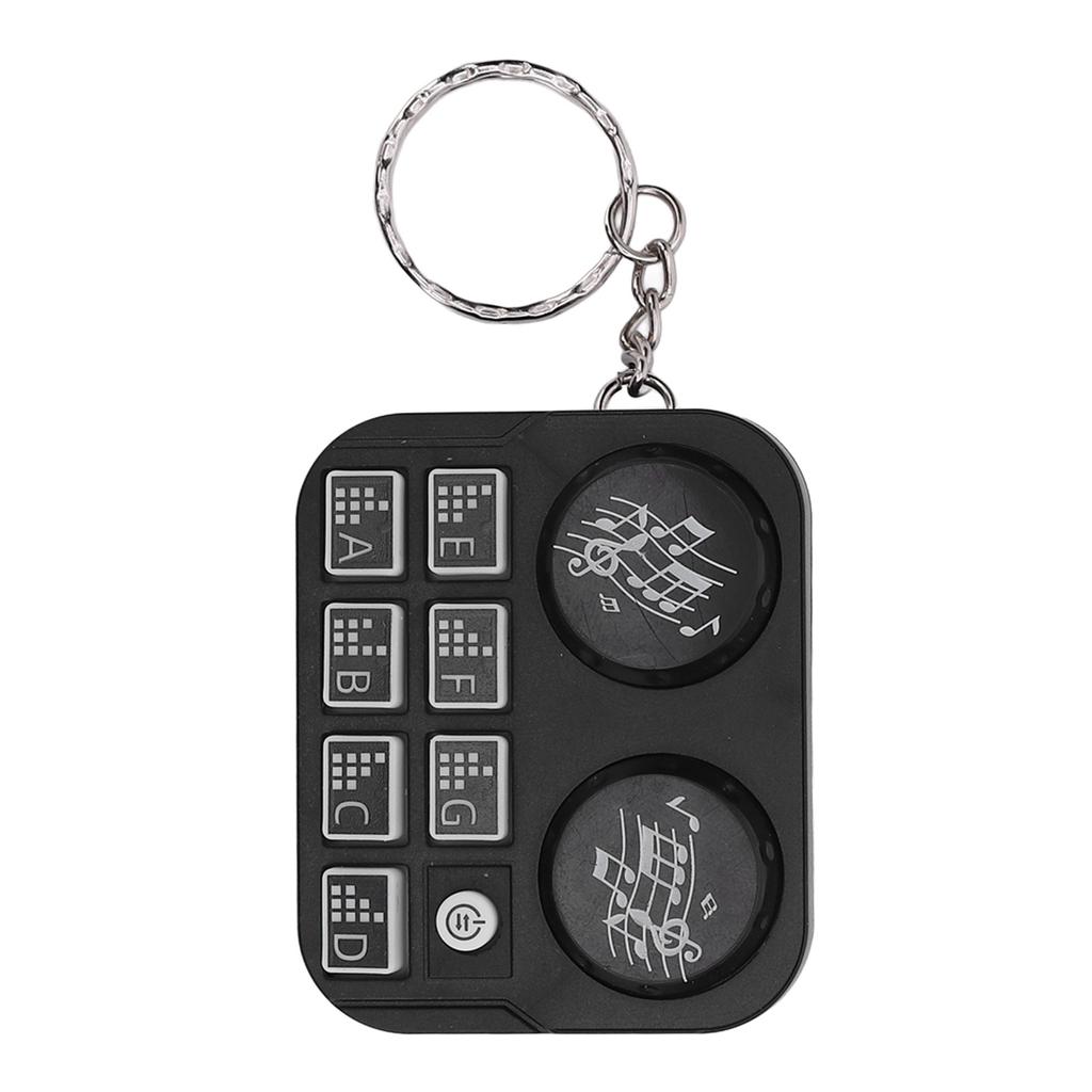 Keychain Colorful Lights DJ Disc Player Design Automatic Play and Self Press Mode Portable DJ Keyring