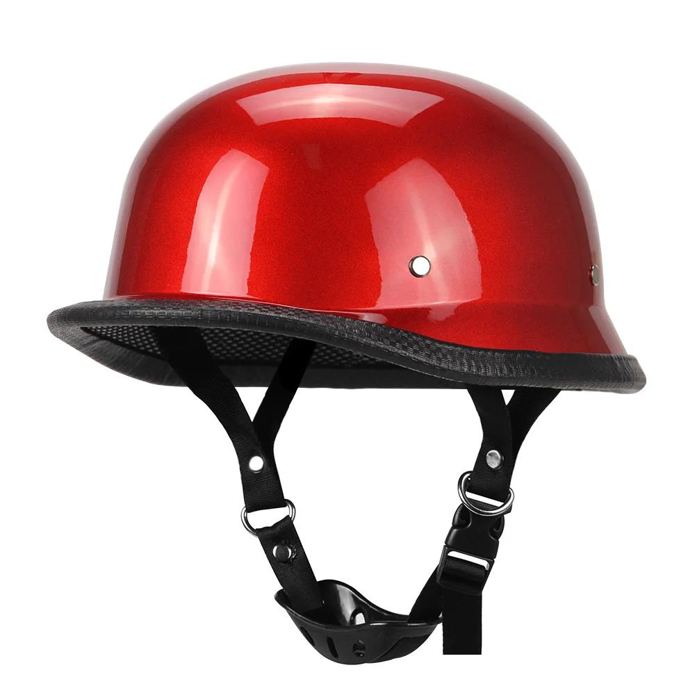 Motorcycle Helmet Half Face Helmet Capacete De Moto Retro Casco Moto German Vintage Moto Half Helmet Motorbike DOT Certification