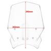 Windshield WindScreen Fly Screen Wind Deflector Visor for HONDA CB650R Black