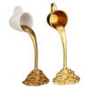 Liquid Gold Floating Mug Figure Novelty Coin Spilling Coffee Ornaments Pouring Resin Floating Coffee Cup Figurines Living Room