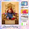 Chucky Diamond Painting Kit 5D Full Drill DIY Diamond Mosaic Wall Art Home Decor