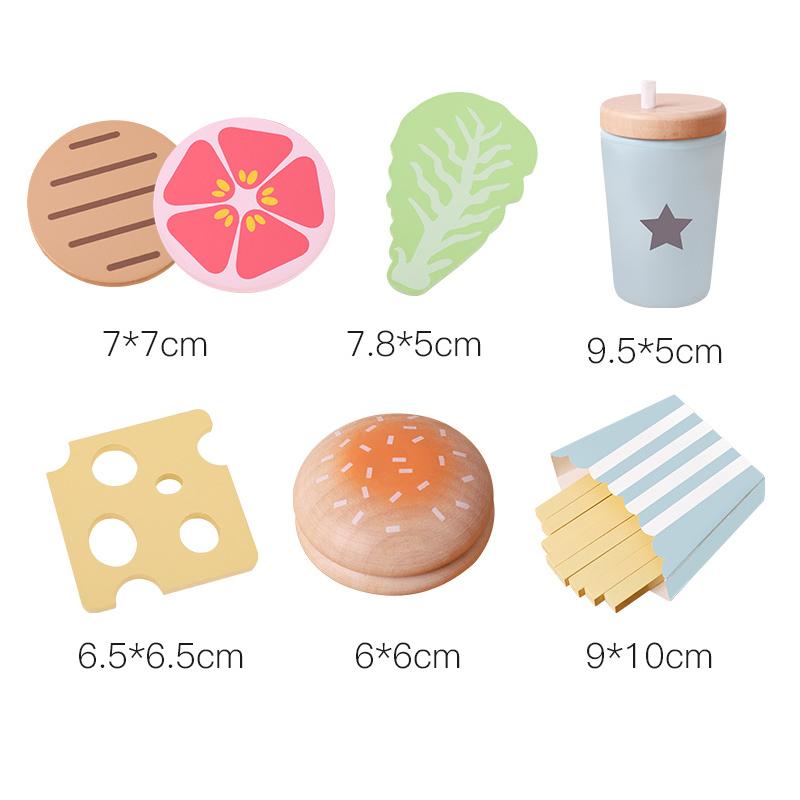 DIY Montessori Toys Simulation Kitchen Pretend Play Salad Cooking Cut Food Set Early Education Toys GiftsFor Children Kids