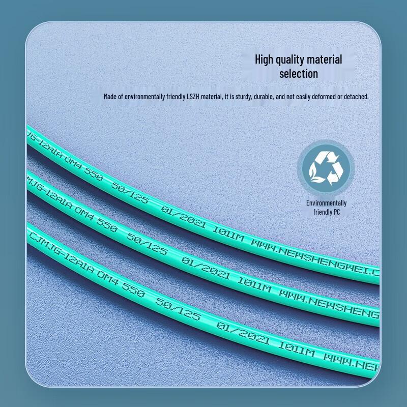 Shengwei MPO-LC 8-Core OM4 Fiber Optic Patch Cable