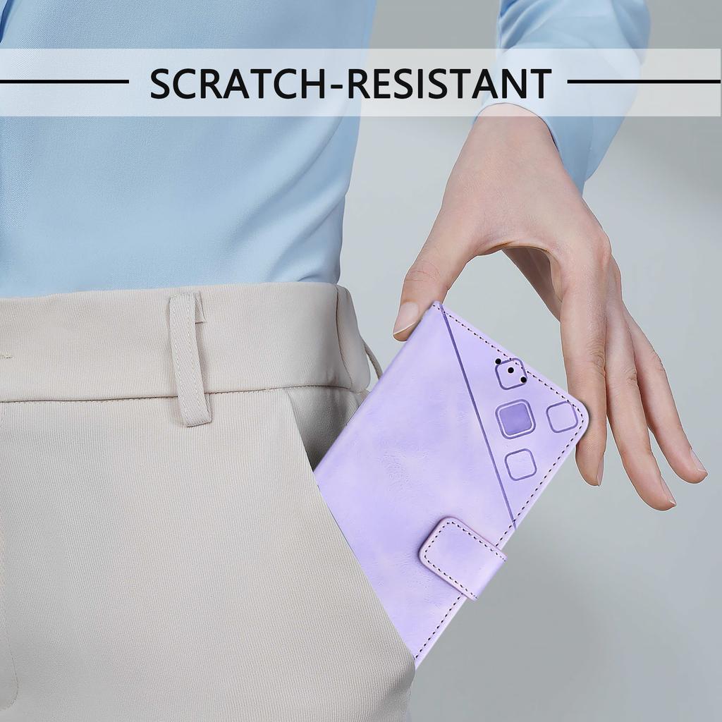 Fashionable Geometric-Patterned Wrist-Strap PU Leather Phone Wallet Case for Realme 8 9 10 11 12 13 14,GT3 GT5 GT6...Narzo 20 50...C11 C12 C15 C17...