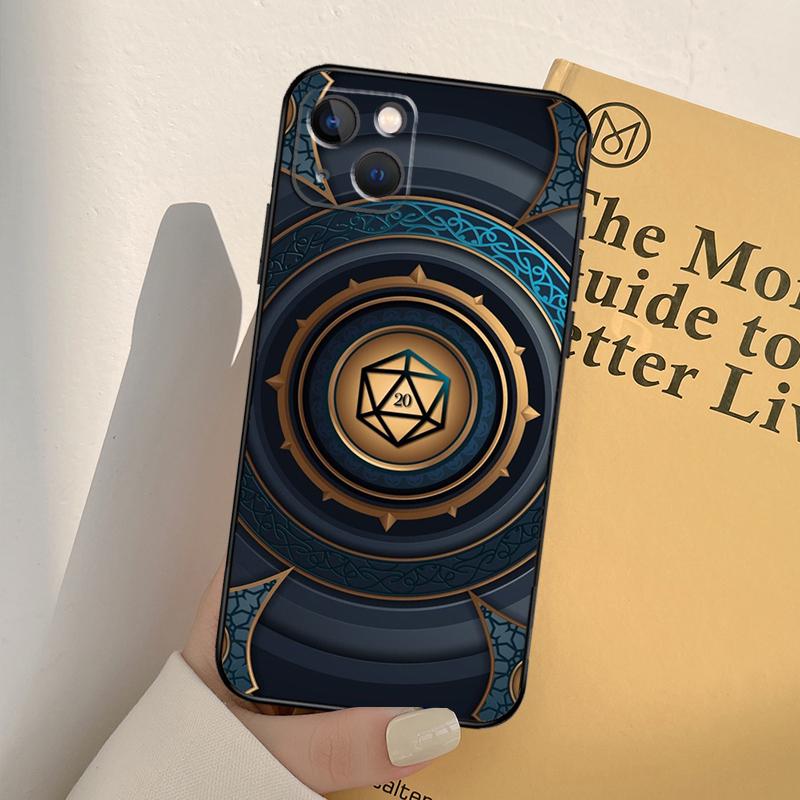 

Magical Polyhedral D20 Dice Phone Case For iPhone 17 16 15 13 11 12 14 Pro Max mini XR 16e 15 16 Plus 17 Air Full Cover iPhone 12