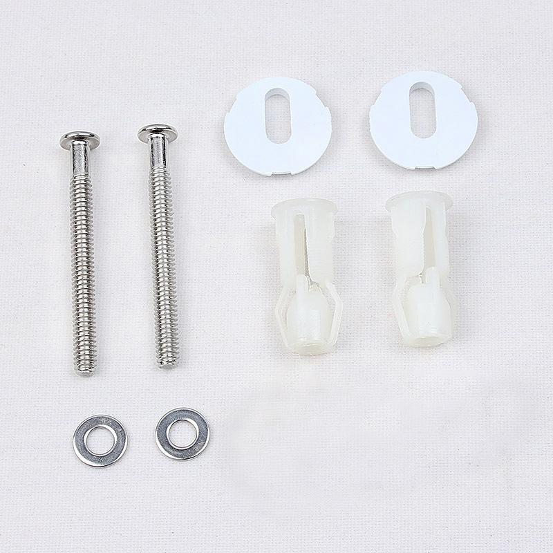 2 Sets Universal Toilet Seat Hinges Screws Bolt Nut Fixing Repair Hinges Hole Fittings Tool Toilet Cover Bathroom Accessories