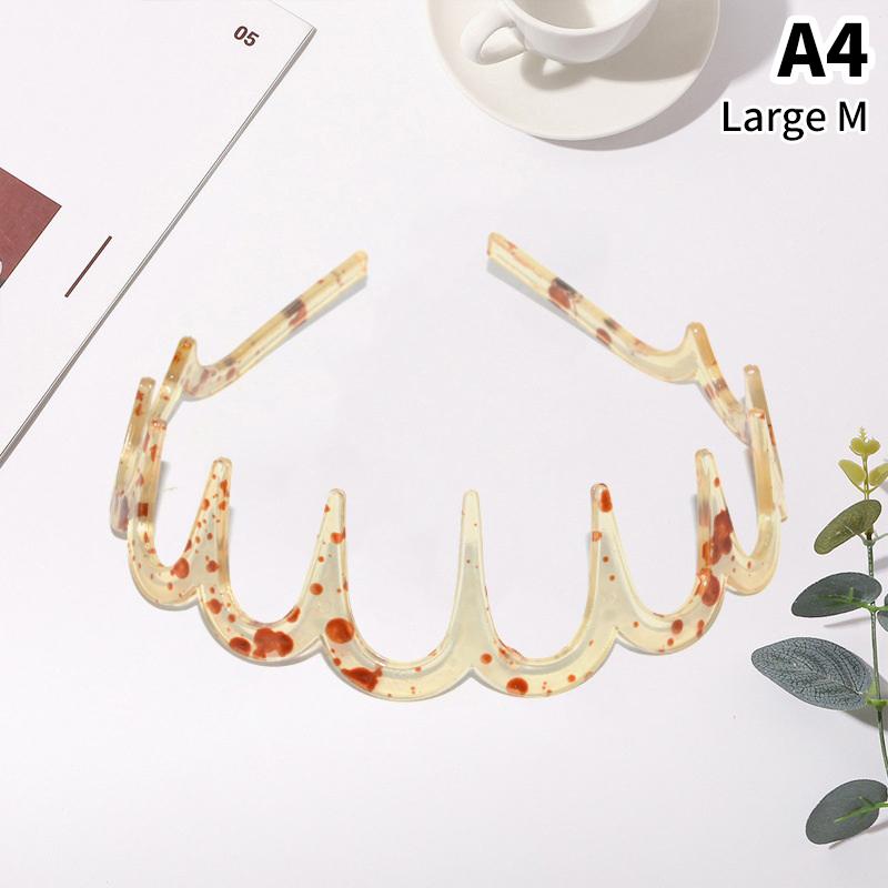 Headband Hair Comb Zigzag Band Notched Headband Woman Man Girl Christmas Birthday Gift Rescue Broken Hair Artifact