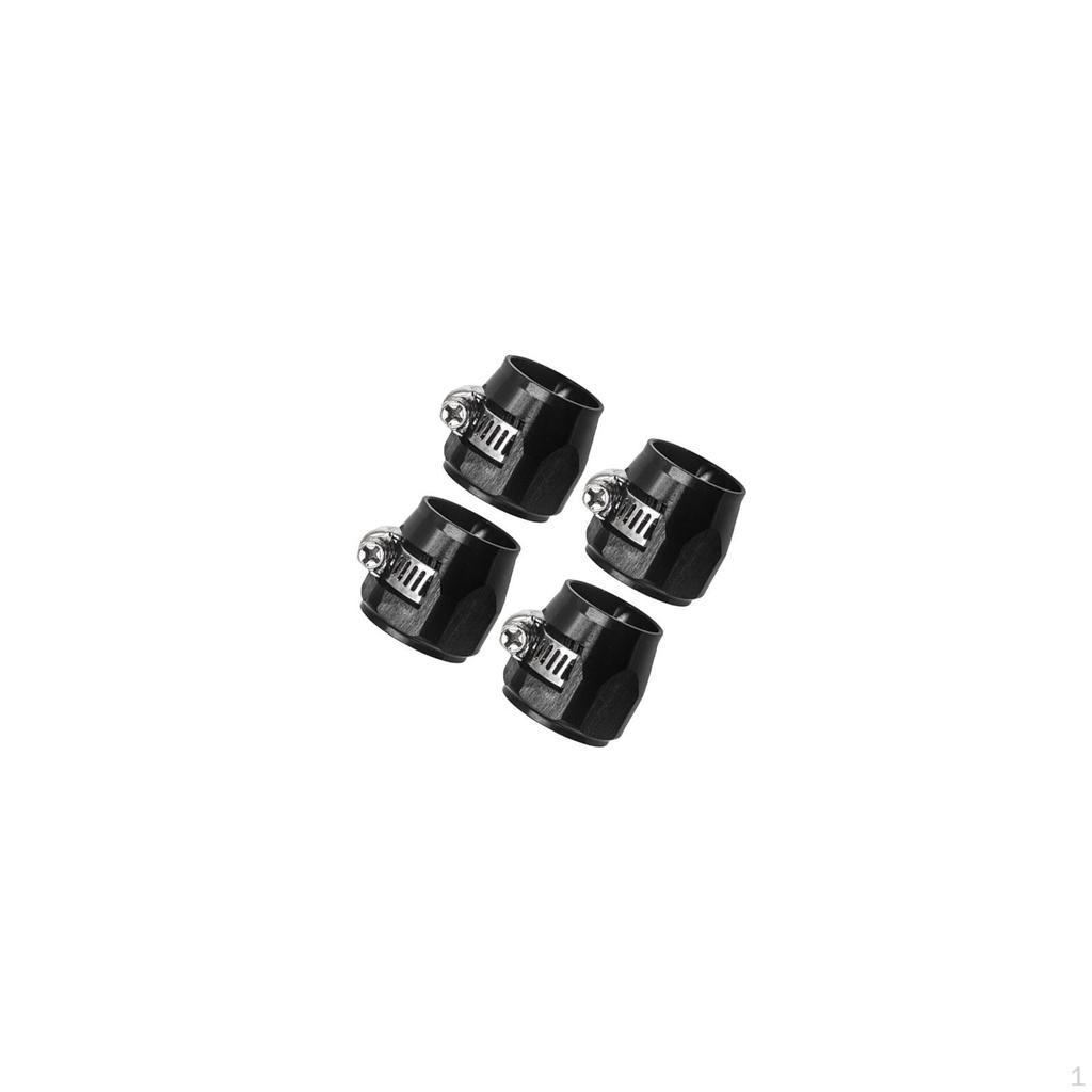 4Pcs Hose Finisher Clamps Oil Water Line Clip Professional Aluminum Alloy Car Accessories Pipe