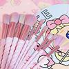 10 Colorful Makeup Brushes, Crystal Makeup Brushes Spiral Handle Makeup Brush Set