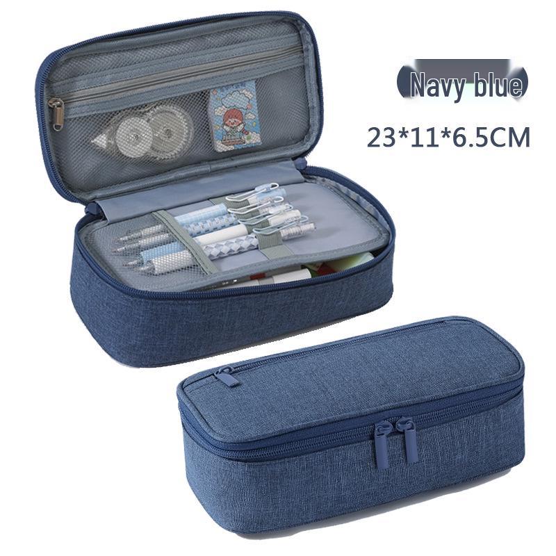 Large Capacity Multi-functional Pencil Case - Simple, Stylish, and Versatile Stationery Box for Primary School Students.