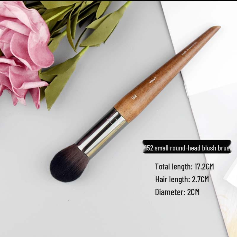 Soft Bristle Professional Makeup Brush Set: Blush, Eyeshadow, Powder & Single Piece Brush.