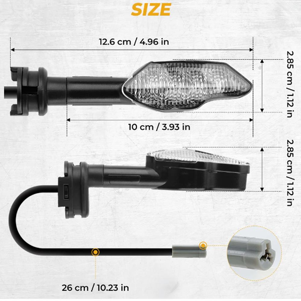 LED Turn Signals For Yamaha Tenere 700 XSR900 XSR700 XSR125 XSR 900 700 125 Motorcycle Flasher Indicators Blinker Lamp Lights
