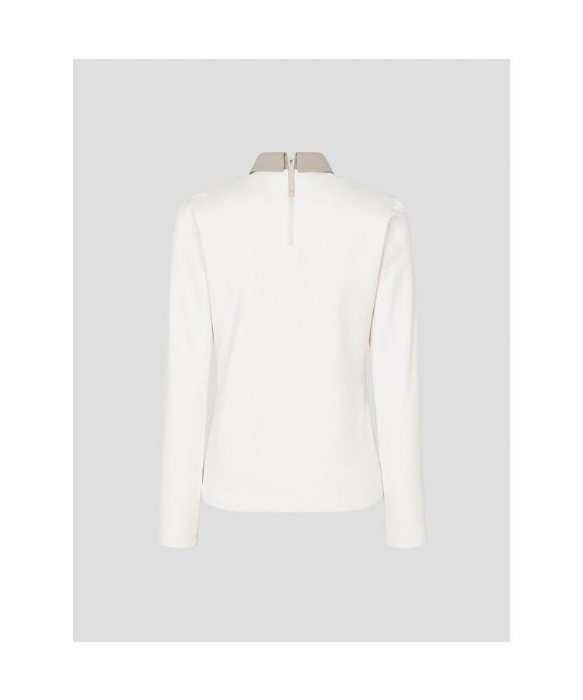 BEANPOLE GOLF [B_Under] Women'S Logo Embossed Collar Long Sleeve T-Shirt White