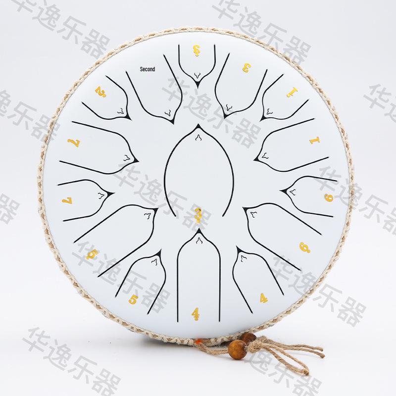 13-Zoll Lotus Sanskrit Stahlzungentrommel - Ätherisches Klanginstrument