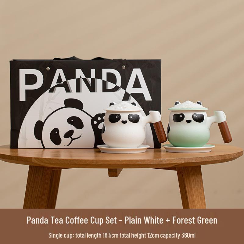Panda Ceramic Tea & Water Separation Mug for Home & Office